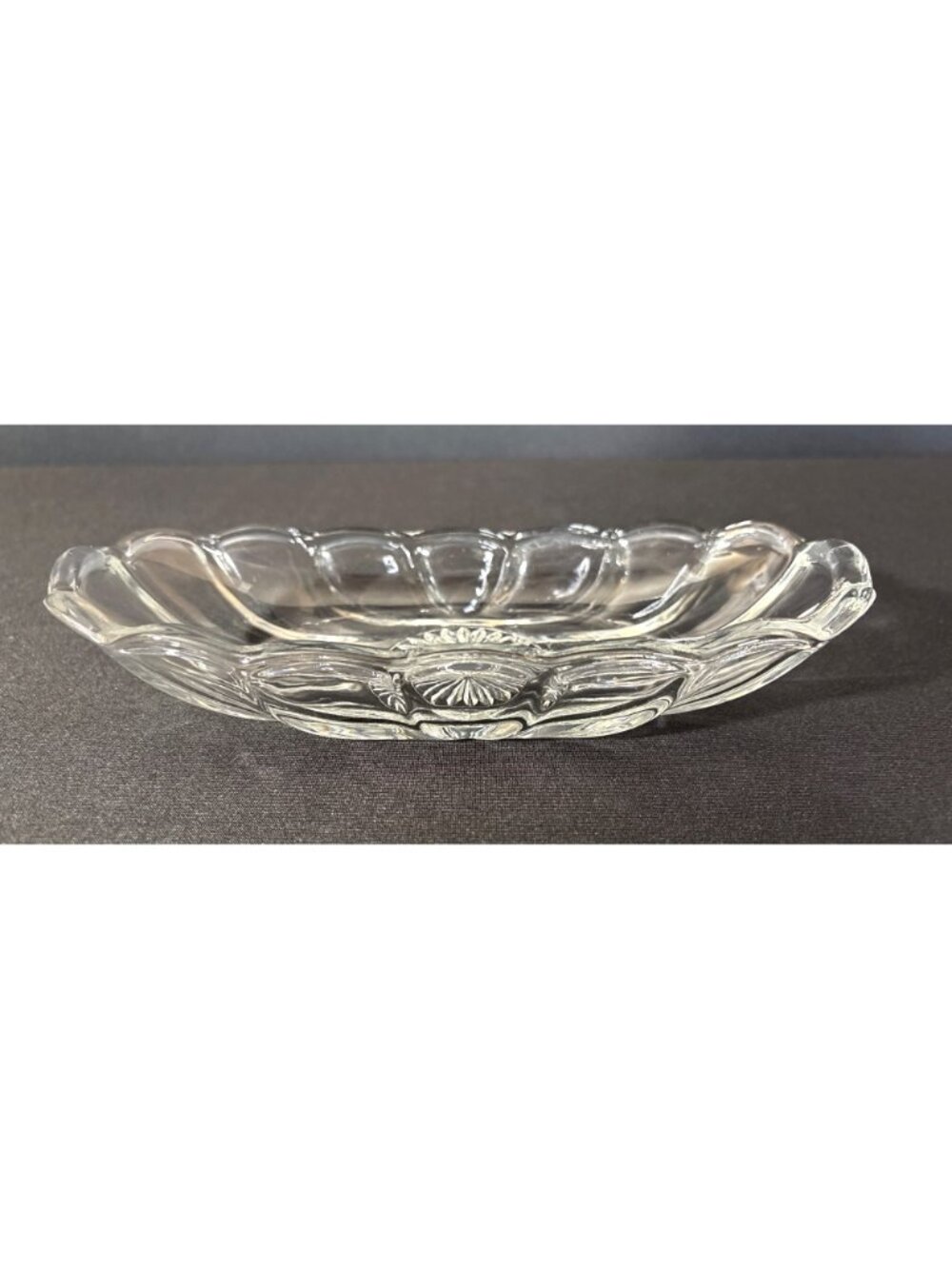 Anchor Hocking Vintage Butter Dish Banana Split Hot Dog Candy Boat Relish Dish - Picture 6 of 11